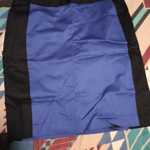 Black and blue skirt